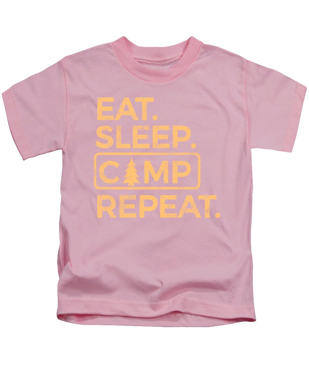 Eat Sleep Camp Repeat - Kids T-Shirt