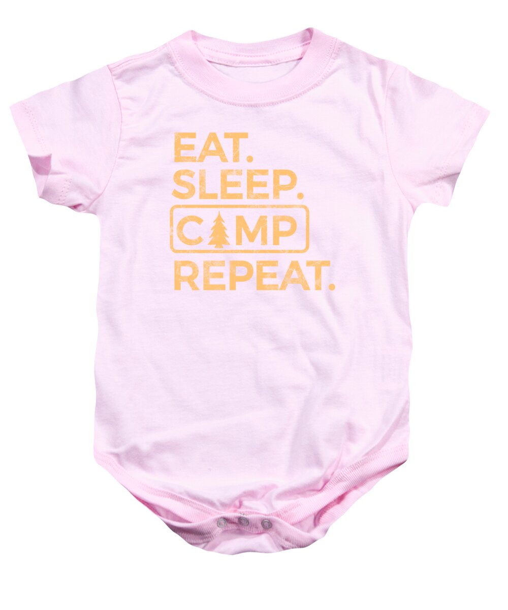 Eat Sleep Camp Repeat - Baby Onesie