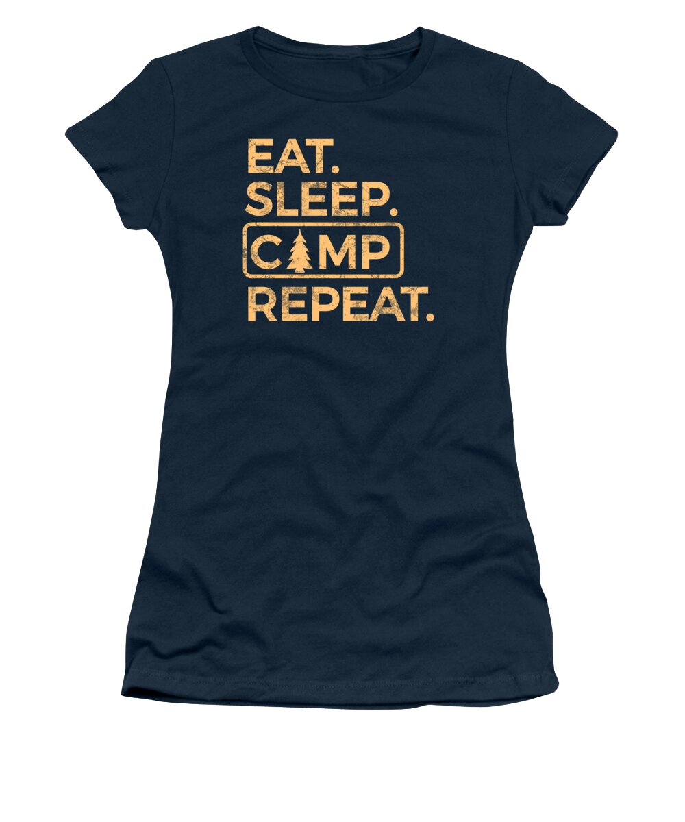 Eat Sleep Camp Repeat - Women's T-Shirt
