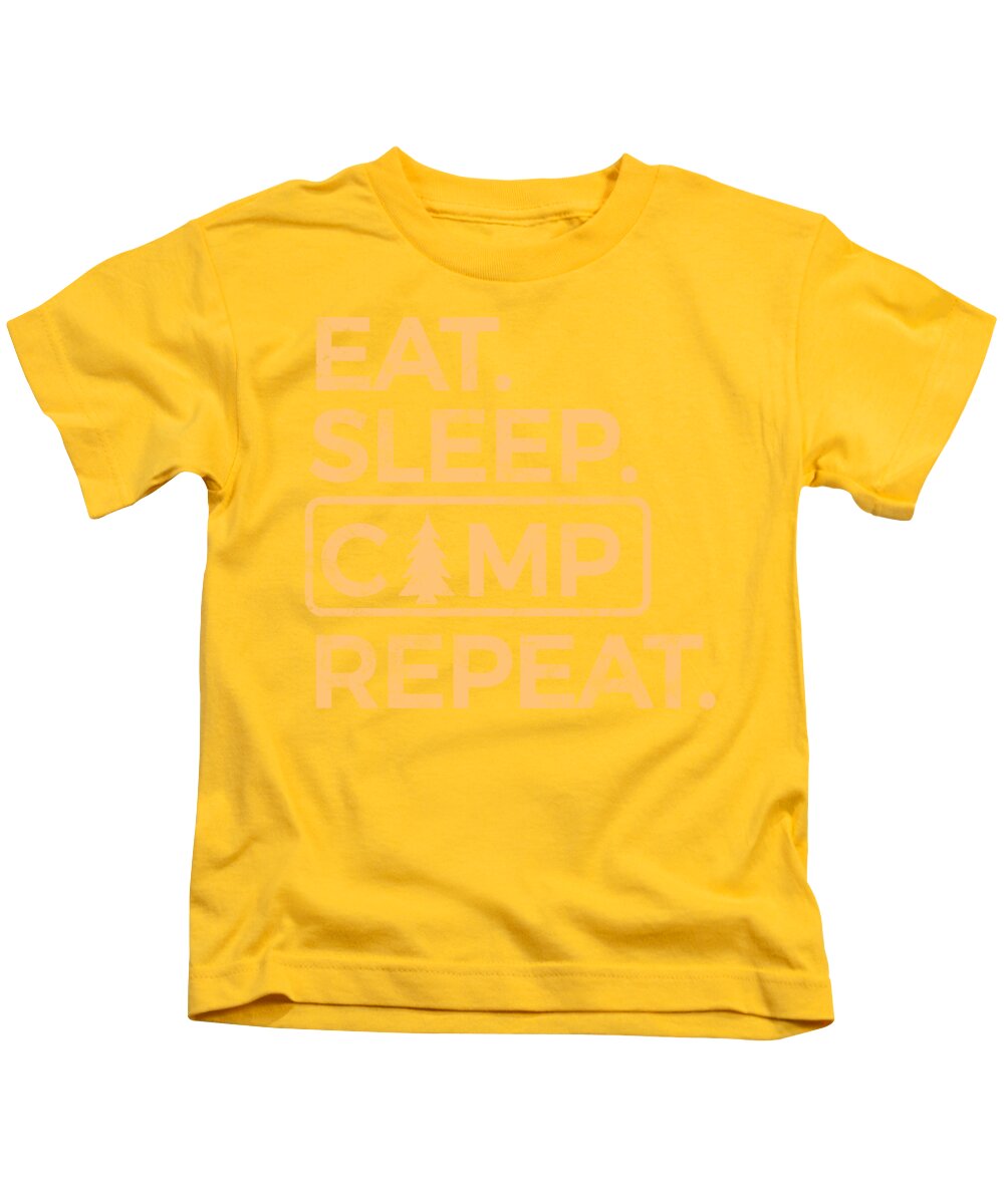 Eat Sleep Camp Repeat - Kids T-Shirt