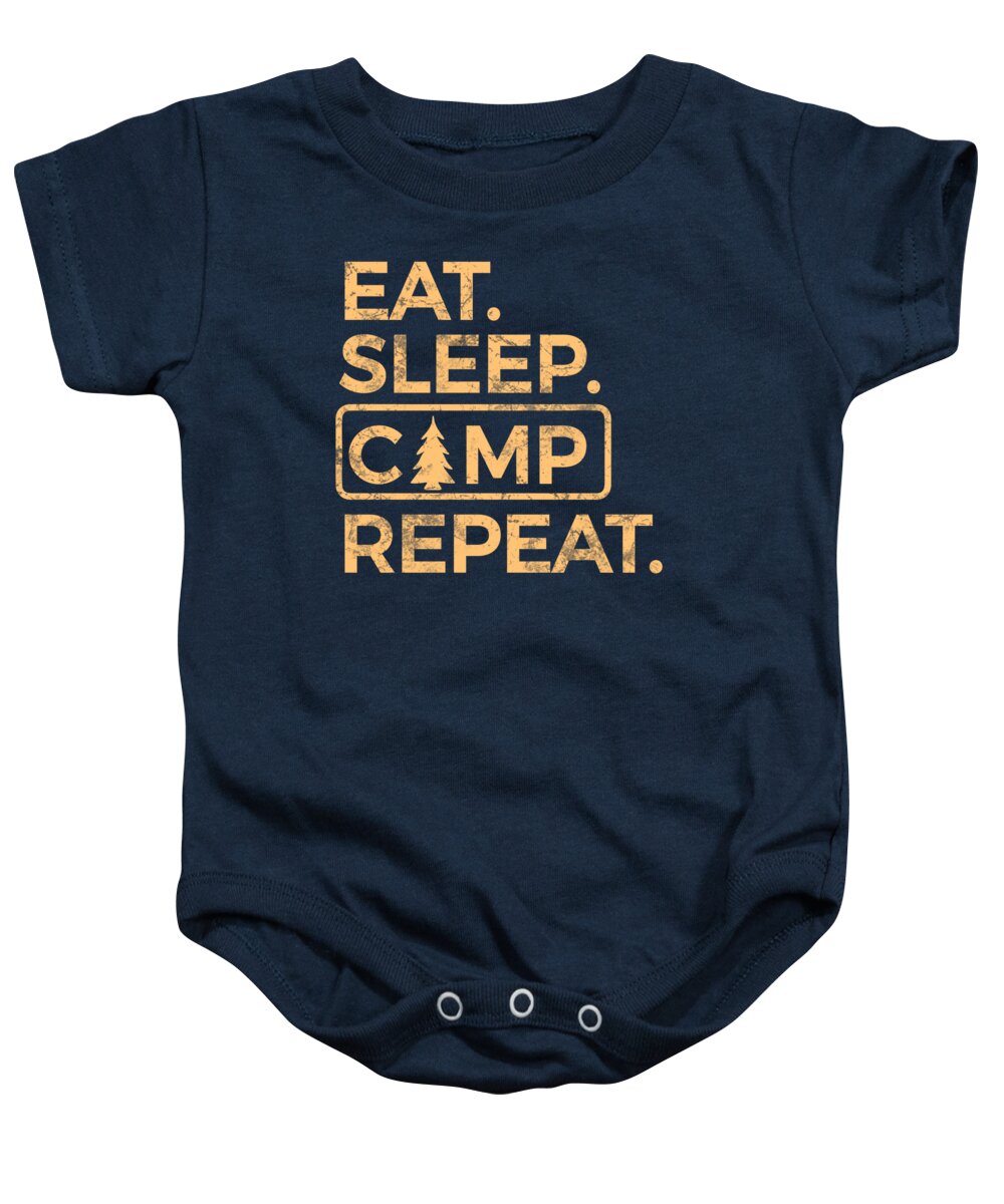 Eat Sleep Camp Repeat - Baby Onesie