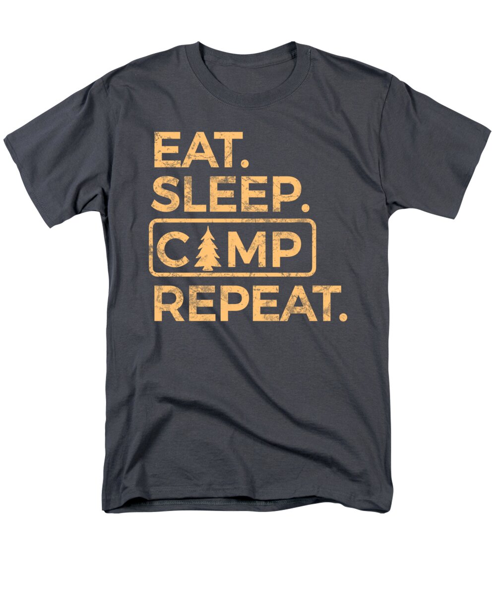 Eat Sleep Camp Repeat - Men's T-Shirt (Regular Fit)