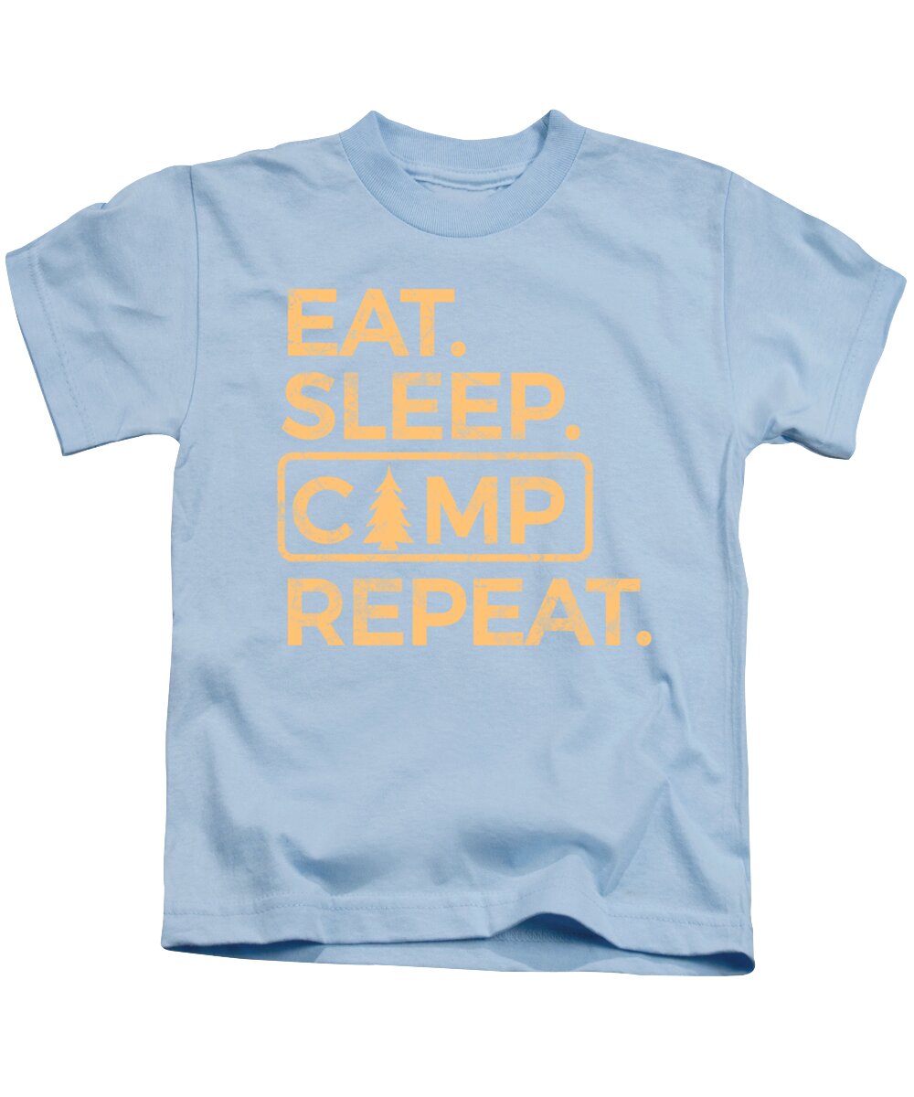 Eat Sleep Camp Repeat - Kids T-Shirt
