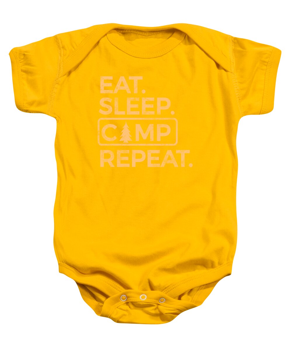 Eat Sleep Camp Repeat - Baby Onesie