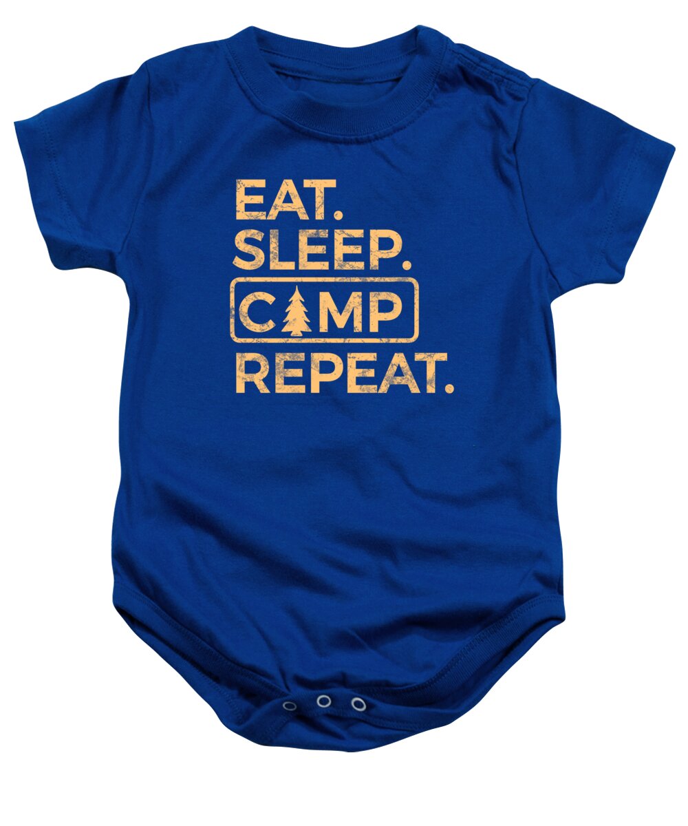 Eat Sleep Camp Repeat - Baby Onesie