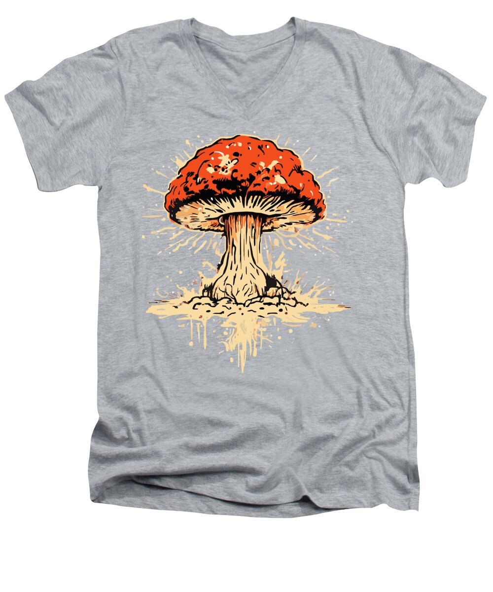 Explosive Mushroom - Men's V-Neck T-Shirt