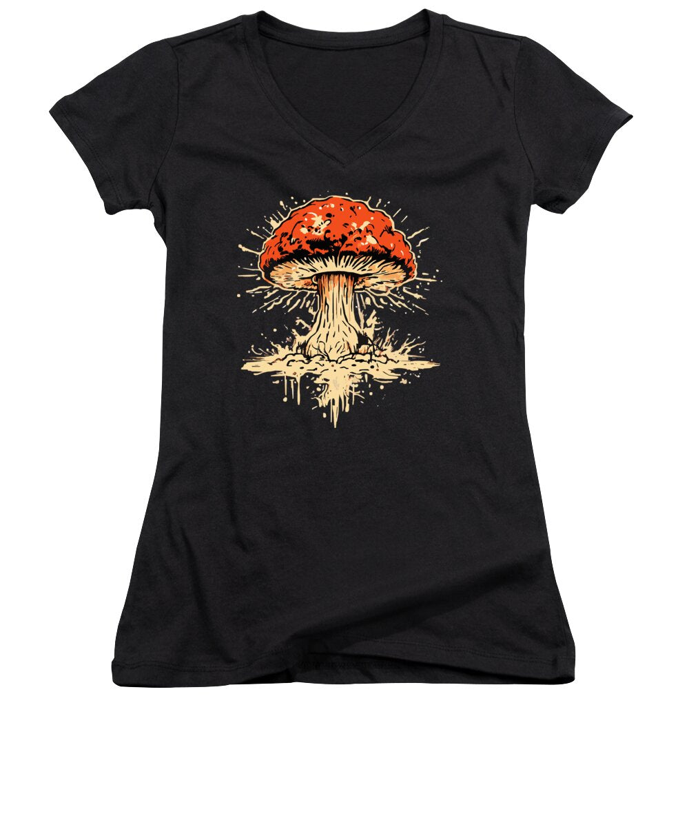 Explosive Mushroom - Women's V-Neck