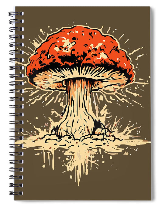 Explosive Mushroom - Spiral Notebook