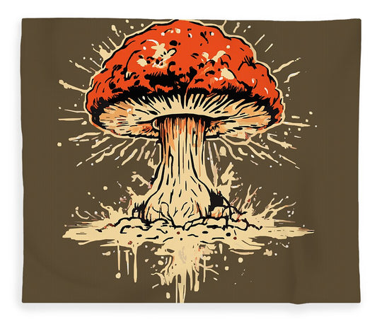 Explosive Mushroom - Blanket