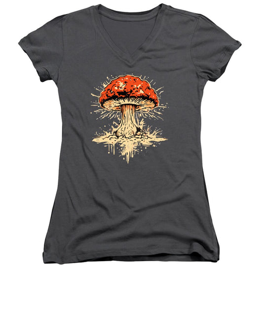 Explosive Mushroom - Women's V-Neck