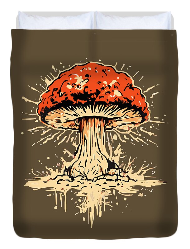 Explosive Mushroom - Duvet Cover