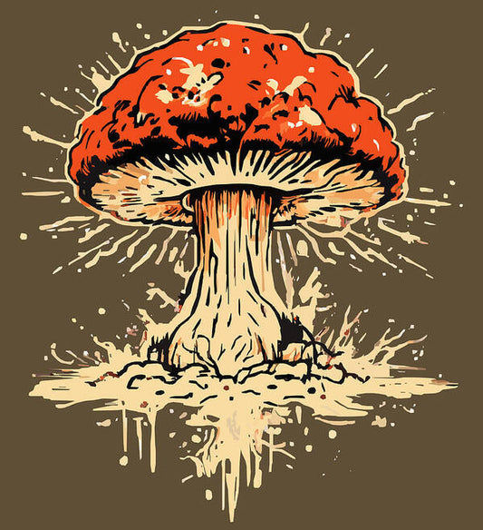 Explosive Mushroom - Art Print
