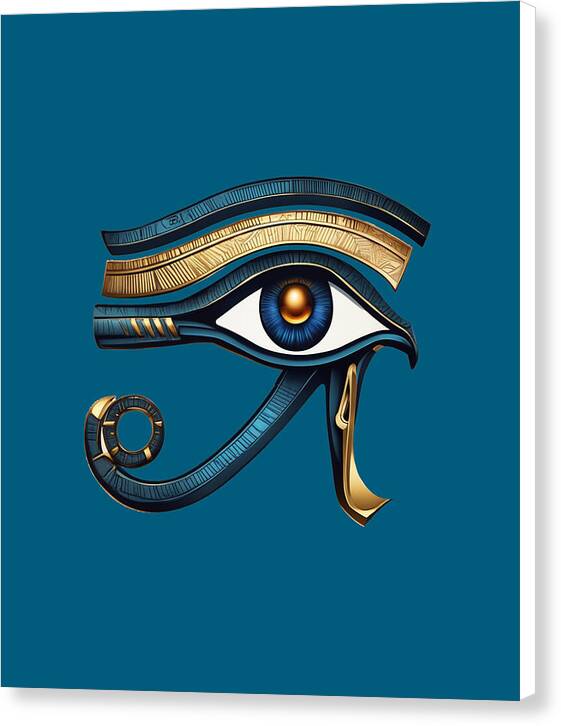 Eye of Horus Ancient Egyptian Eye Symbol - Canvas Print