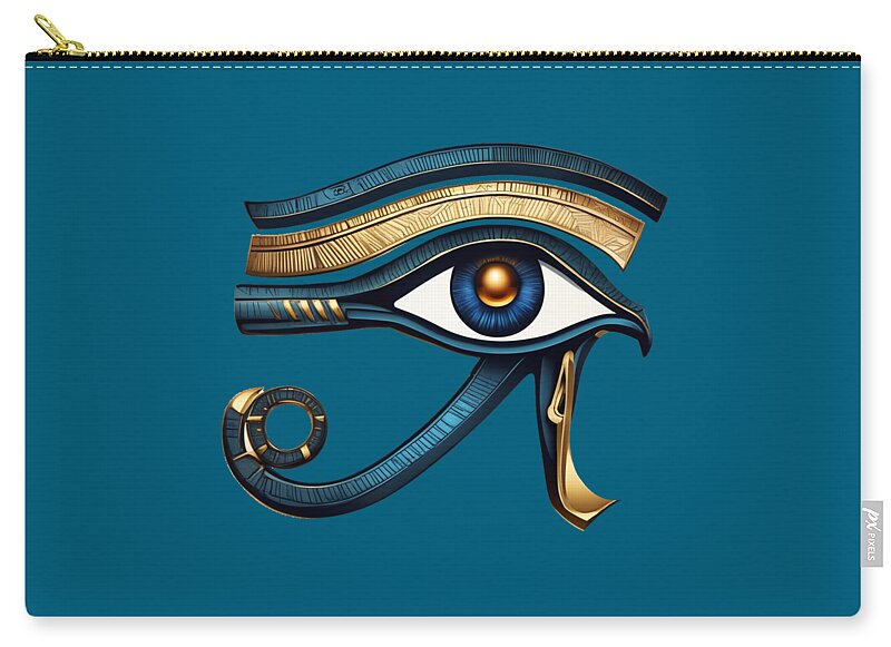 Eye of Horus Ancient Egyptian Eye Symbol - Zip Pouch