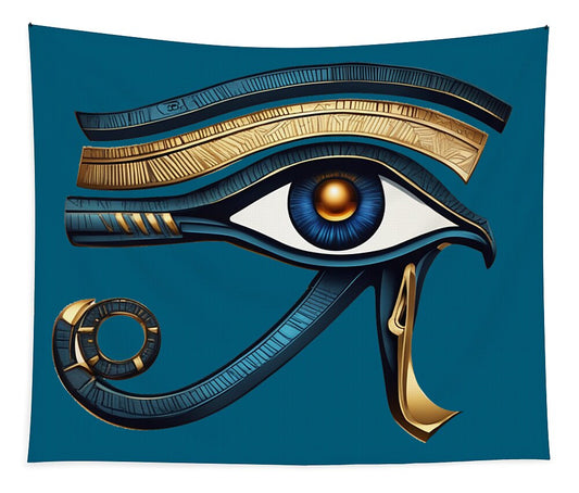 Eye of Horus Ancient Egyptian Eye Symbol - Tapestry