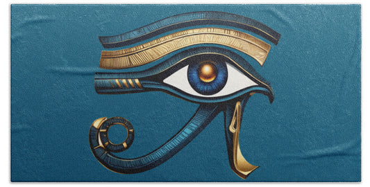 Eye of Horus Ancient Egyptian Eye Symbol - Beach Towel