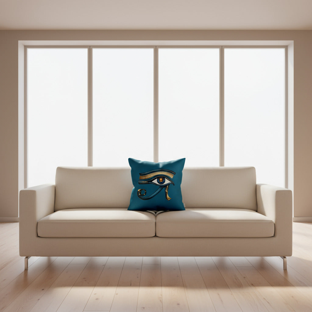 Eye of Horus Ancient Egyptian Eye Symbol - Throw Pillow