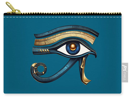 Eye of Horus Ancient Egyptian Eye Symbol - Zip Pouch