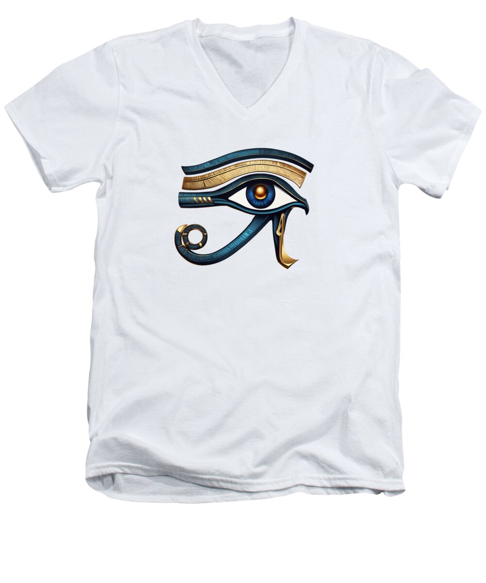 Eye of Horus Ancient Egyptian Eye Symbol - Men's V-Neck T-Shirt