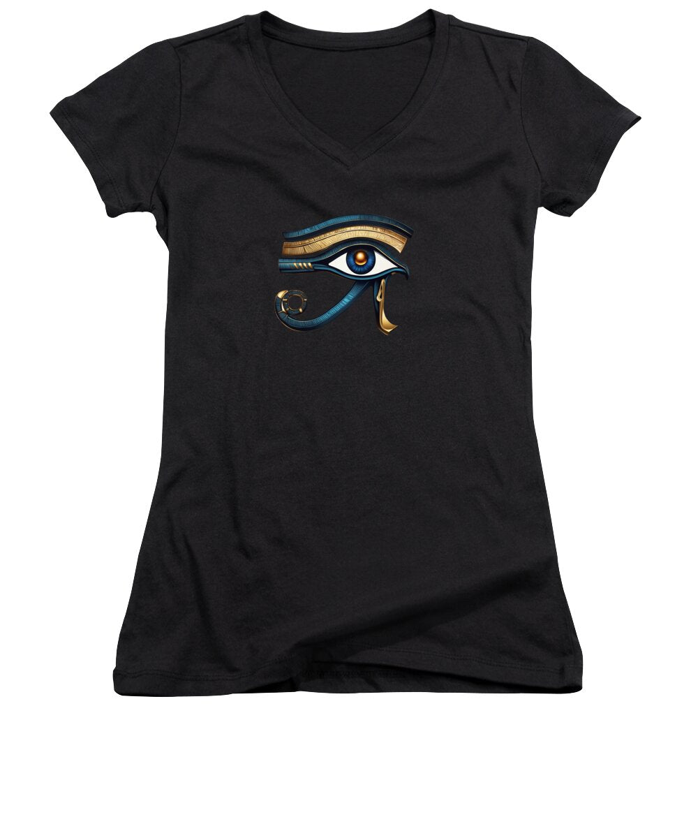 Eye of Horus Ancient Egyptian Eye Symbol - Women's V-Neck