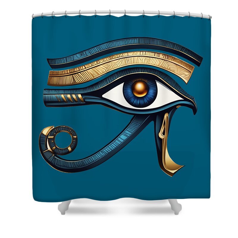 Eye of Horus Ancient Egyptian Eye Symbol - Shower Curtain