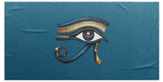 Eye of Horus Ancient Egyptian Eye Symbol - Bath Towel