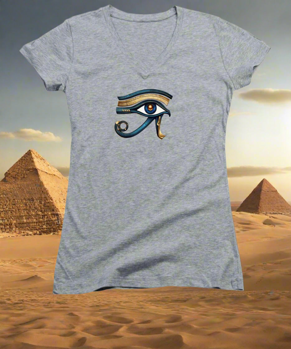 Eye of Horus Ancient Egyptian Eye Symbol - Women's V-Neck