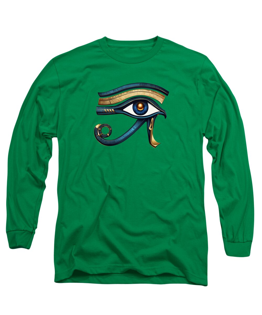 Eye of Horus Ancient Egyptian Eye Symbol - Long Sleeve T-Shirt