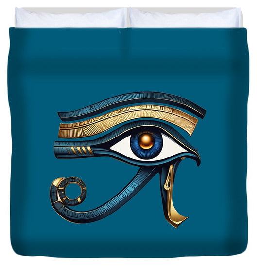 Eye of Horus Ancient Egyptian Eye Symbol - Duvet Cover
