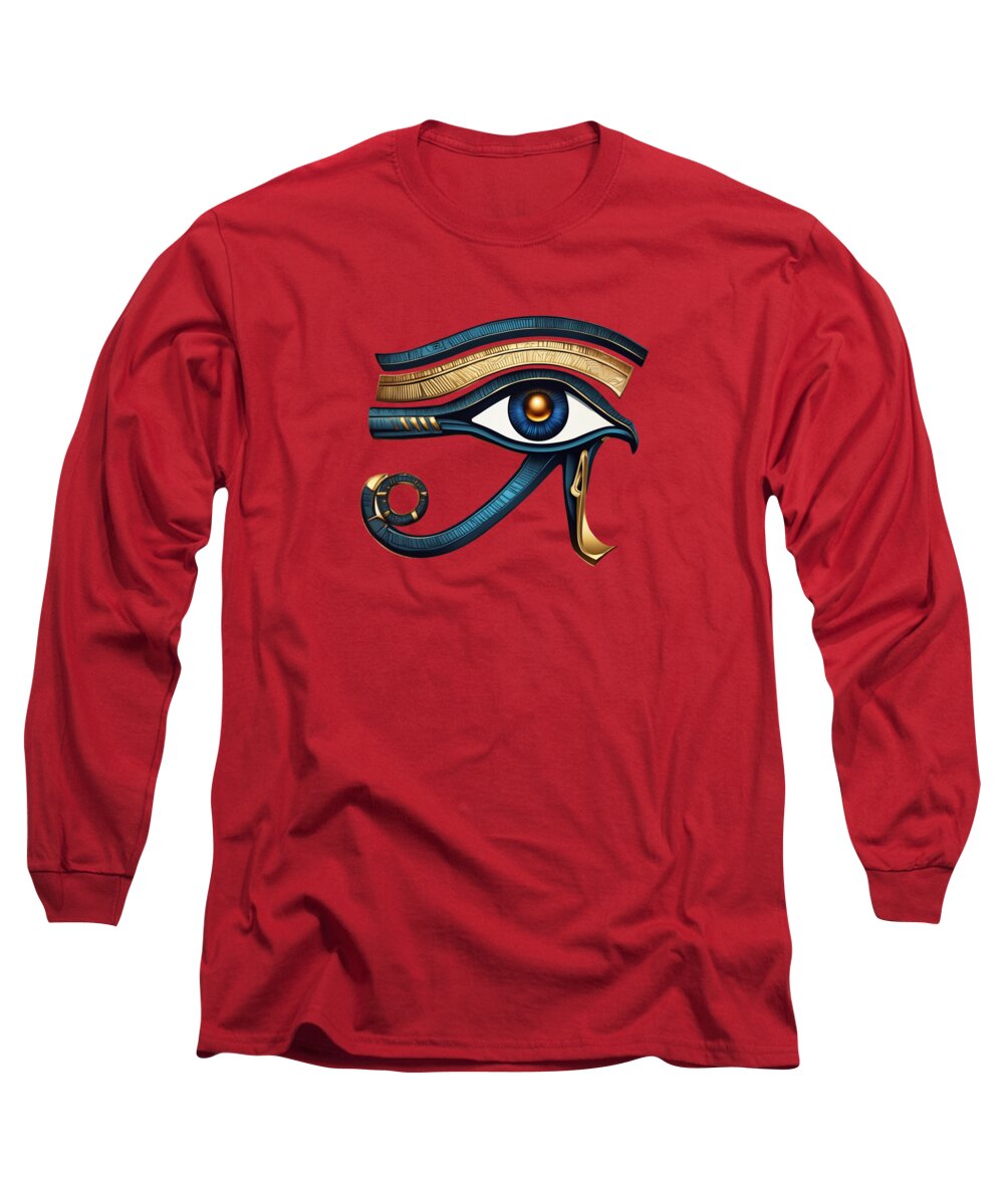 Eye of Horus Ancient Egyptian Eye Symbol - Long Sleeve T-Shirt