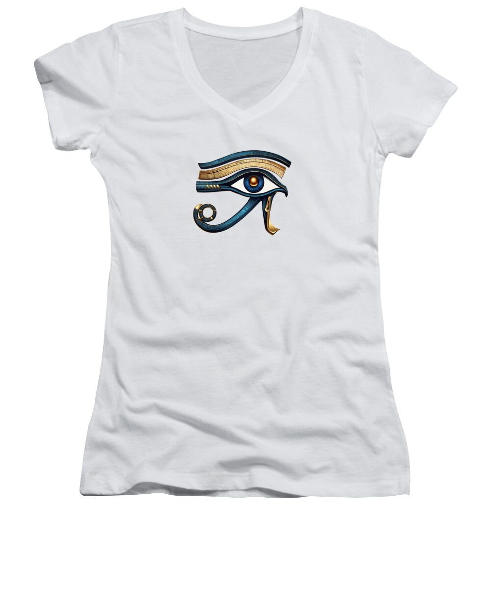 Eye of Horus Ancient Egyptian Eye Symbol - Women's V-Neck