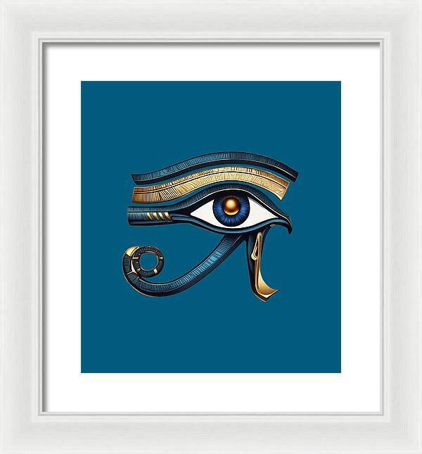 Eye of Horus Ancient Egyptian Eye Symbol - Framed Print