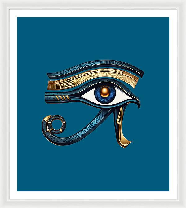 Eye of Horus Ancient Egyptian Eye Symbol - Framed Print