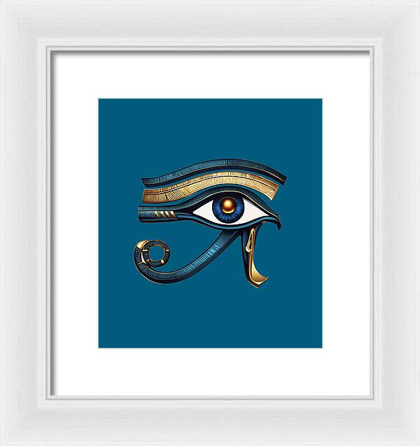 Eye of Horus Ancient Egyptian Eye Symbol - Framed Print