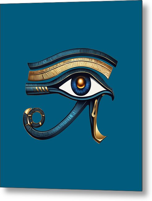Eye of Horus Ancient Egyptian Eye Symbol - Metal Print