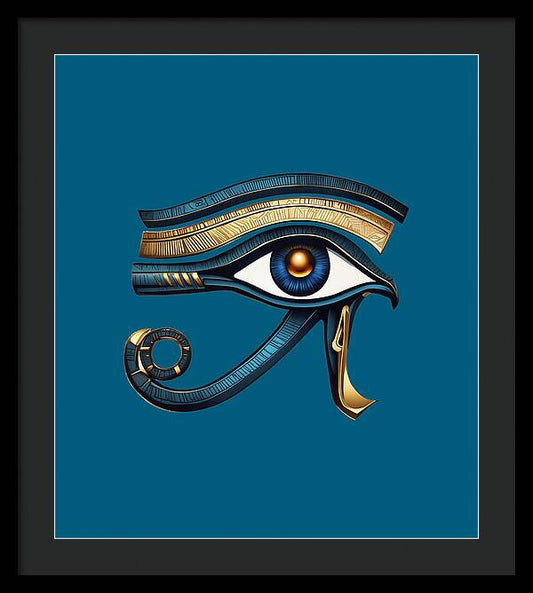 Eye of Horus Ancient Egyptian Eye Symbol - Framed Print