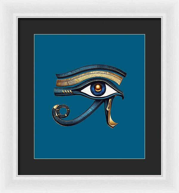 Eye of Horus Ancient Egyptian Eye Symbol - Framed Print