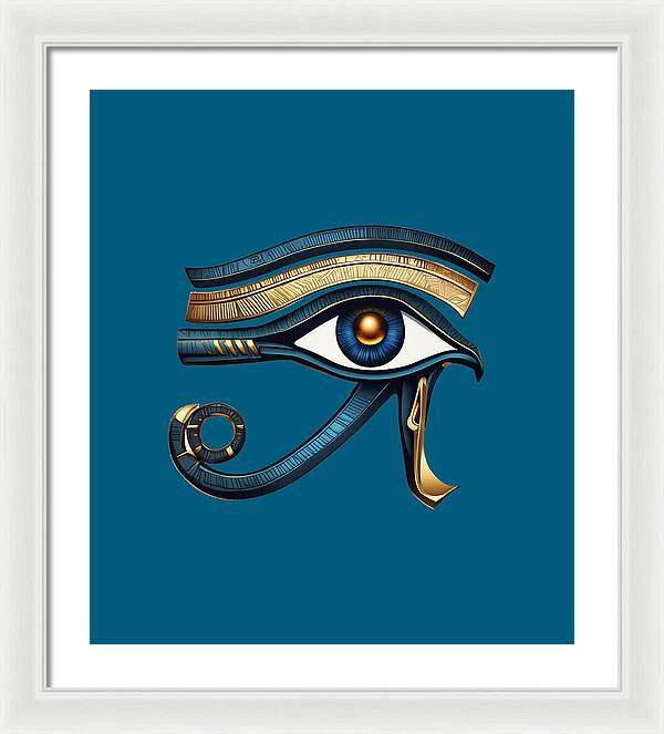 Eye of Horus Ancient Egyptian Eye Symbol - Framed Print