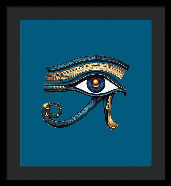 Eye of Horus Ancient Egyptian Eye Symbol - Framed Print