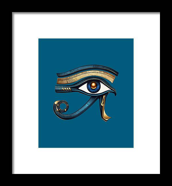 Eye of Horus Ancient Egyptian Eye Symbol - Framed Print