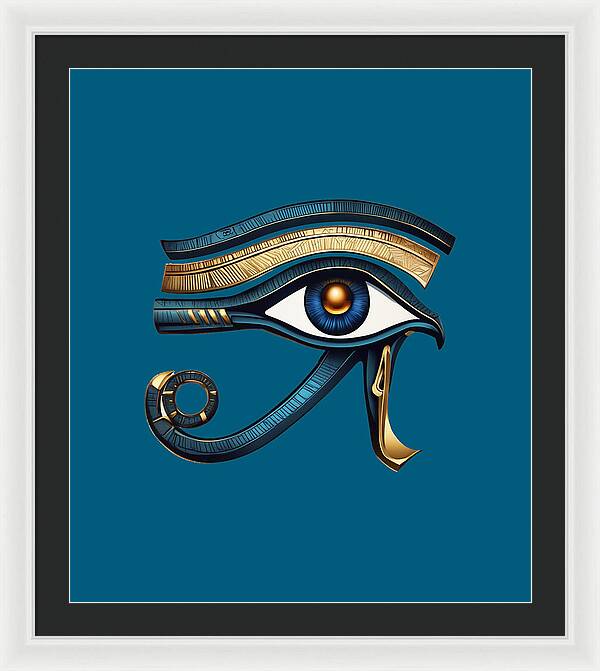 Eye of Horus Ancient Egyptian Eye Symbol - Framed Print