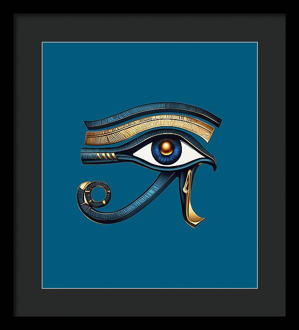 Eye of Horus Ancient Egyptian Eye Symbol - Framed Print