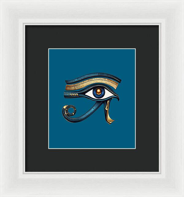Eye of Horus Ancient Egyptian Eye Symbol - Framed Print