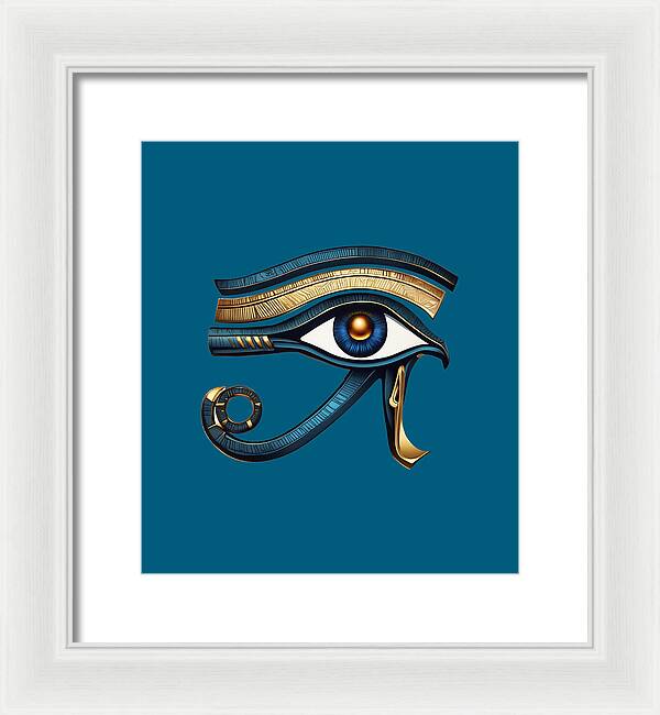 Eye of Horus Ancient Egyptian Eye Symbol - Framed Print