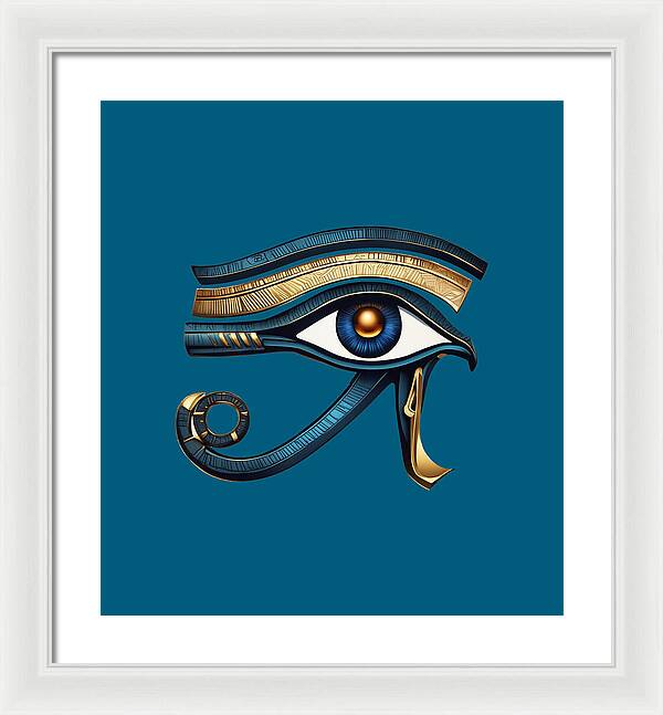 Eye of Horus Ancient Egyptian Eye Symbol - Framed Print