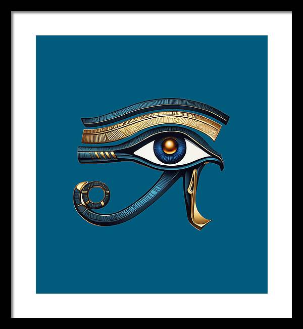 Eye of Horus Ancient Egyptian Eye Symbol - Framed Print