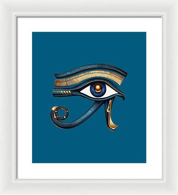 Eye of Horus Ancient Egyptian Eye Symbol - Framed Print