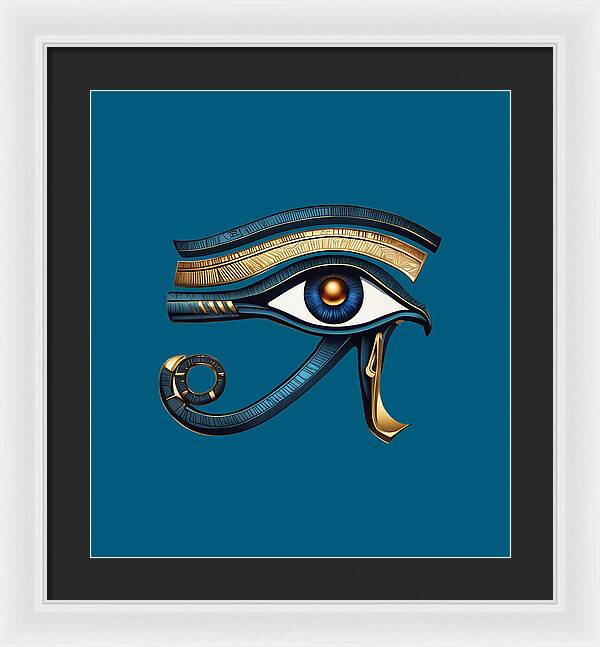Eye of Horus Ancient Egyptian Eye Symbol - Framed Print
