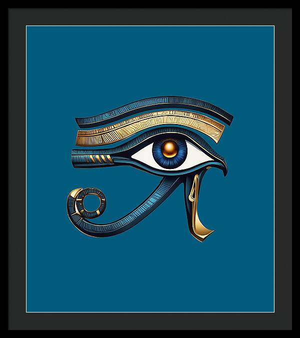 Eye of Horus Ancient Egyptian Eye Symbol - Framed Print