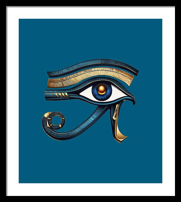 Eye of Horus Ancient Egyptian Eye Symbol - Framed Print